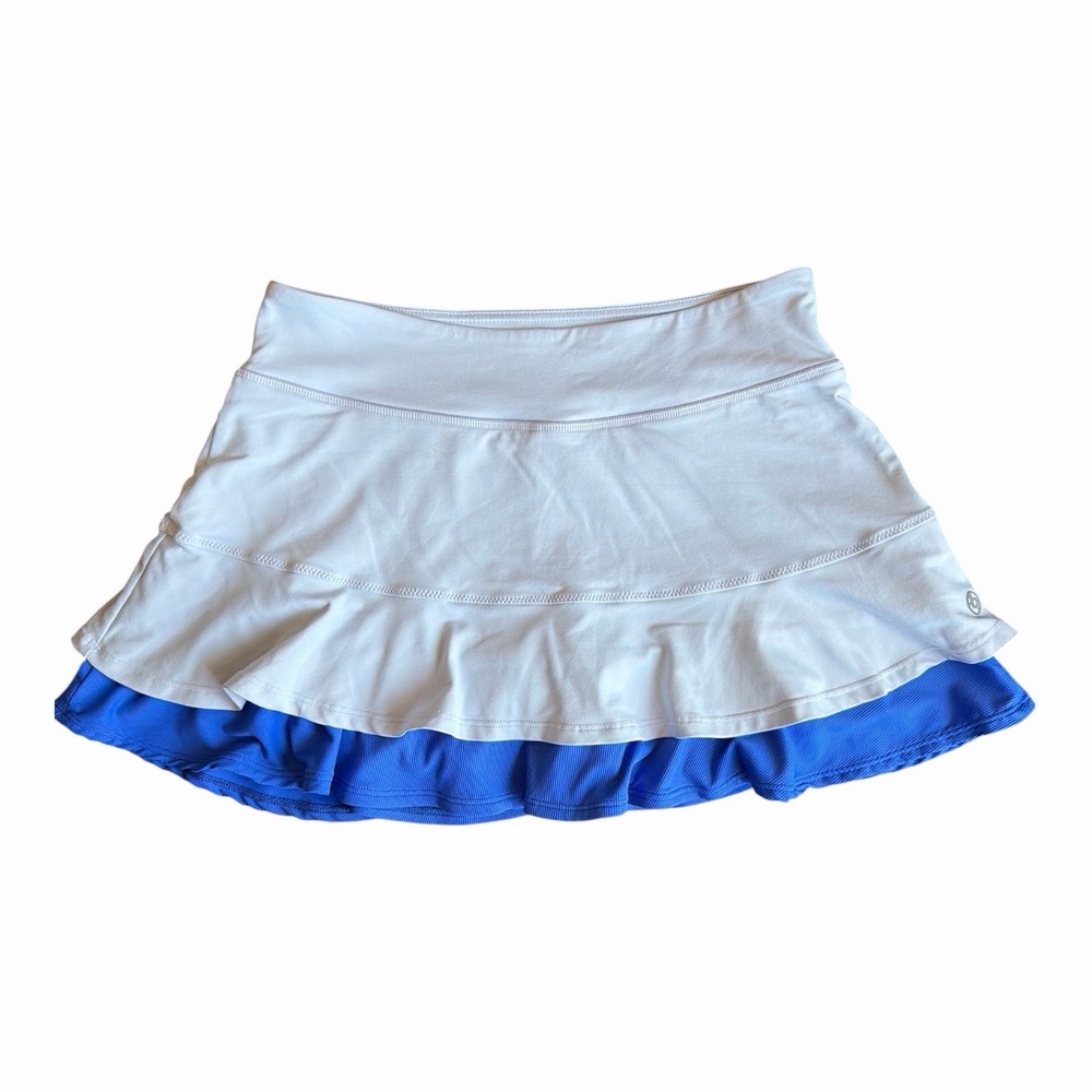 LIJA Afternoon Blue Layer Skirt/Skort Small Resort Beach Athletic Shorts 2 Tone
